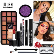 Load image into Gallery viewer, LULAA 8Pcs Professional Make up Set Makeup Kit Lipstick Eyeshadow Eyeliner Mascara Eyebrow pencil Concealer with Cosmetic Bag