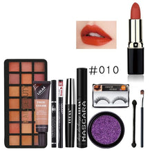 Load image into Gallery viewer, LULAA 8Pcs Professional Make up Set Makeup Kit Lipstick Eyeshadow Eyeliner Mascara Eyebrow pencil Concealer with Cosmetic Bag
