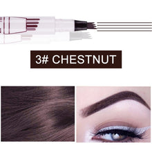 Load image into Gallery viewer, Microblading Tattoo Eyebrow Ink Pen Fork Tip Sketch Enhancer Waterproof Eye Brow Makeup Pencil Hot Mdf