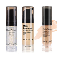 Load image into Gallery viewer, SACE LADY Professional Makeup Set Face Base Primer + Matte Foundation + Concealer Full Cover Make Up Oil-control Cosmetic