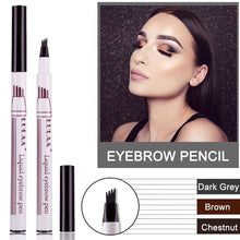 Load image into Gallery viewer, Microblading Tattoo Eyebrow Ink Pen Fork Tip Sketch Enhancer Waterproof Eye Brow Makeup Pencil Hot Mdf