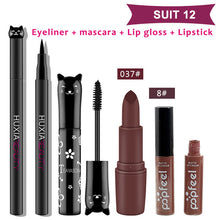 Load image into Gallery viewer, Beauty Makeup Sets Cosmetics Cat Series Long Thick Black Mascara Eyeliner Long Lasting Matte Lipstick Moisture Lip Gloss