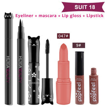 Load image into Gallery viewer, Beauty Makeup Sets Cosmetics Cat Series Long Thick Black Mascara Eyeliner Long Lasting Matte Lipstick Moisture Lip Gloss