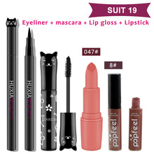 Load image into Gallery viewer, Beauty Makeup Sets Cosmetics Cat Series Long Thick Black Mascara Eyeliner Long Lasting Matte Lipstick Moisture Lip Gloss