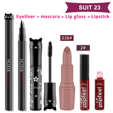 Load image into Gallery viewer, Beauty Makeup Sets Cosmetics Cat Series Long Thick Black Mascara Eyeliner Long Lasting Matte Lipstick Moisture Lip Gloss