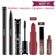 Load image into Gallery viewer, Beauty Makeup Sets Cosmetics Cat Series Long Thick Black Mascara Eyeliner Long Lasting Matte Lipstick Moisture Lip Gloss