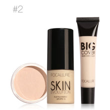 Load image into Gallery viewer, FOCALLURE Makeup Set Professional 3Pcs Make up Cosmetics Kit with Concealer Cream Foundation Cream and Setting Powder